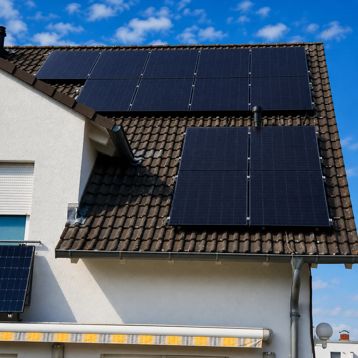 Photovoltaik auf Steildach, Flachdach und Fassade